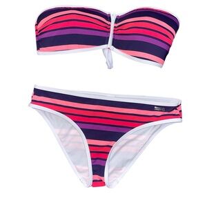 Lands End 10 striped bikini